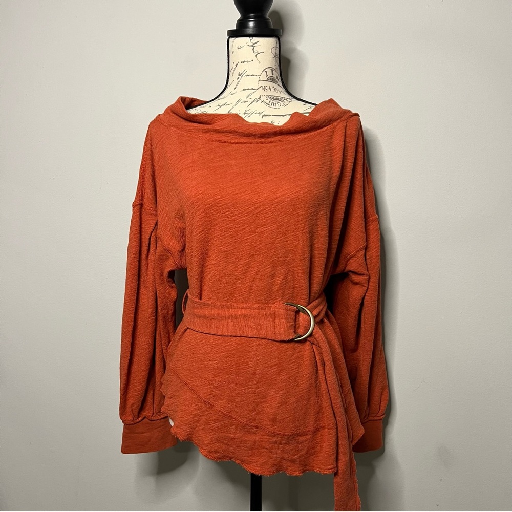 Free People Rust Belted Tunic